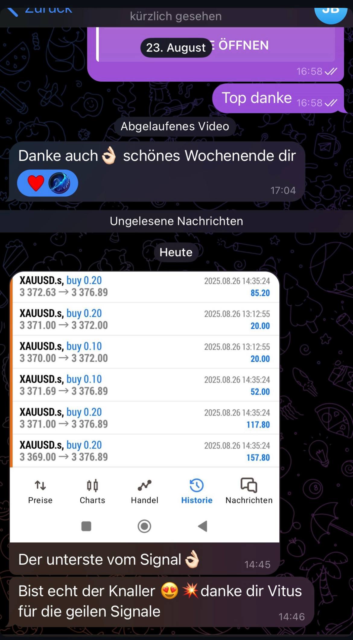 Testimonial 8 Profit Screenshot